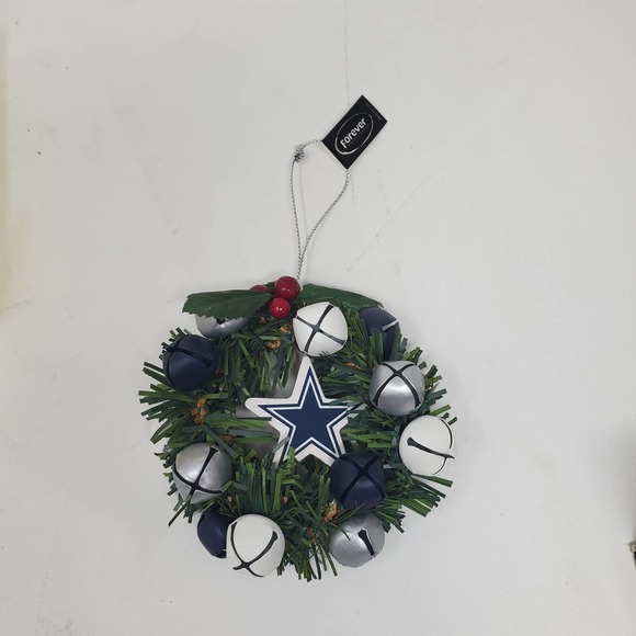 NFL Dallas Cowboys Christmas Wreath Ornament - Picture 1 of 5